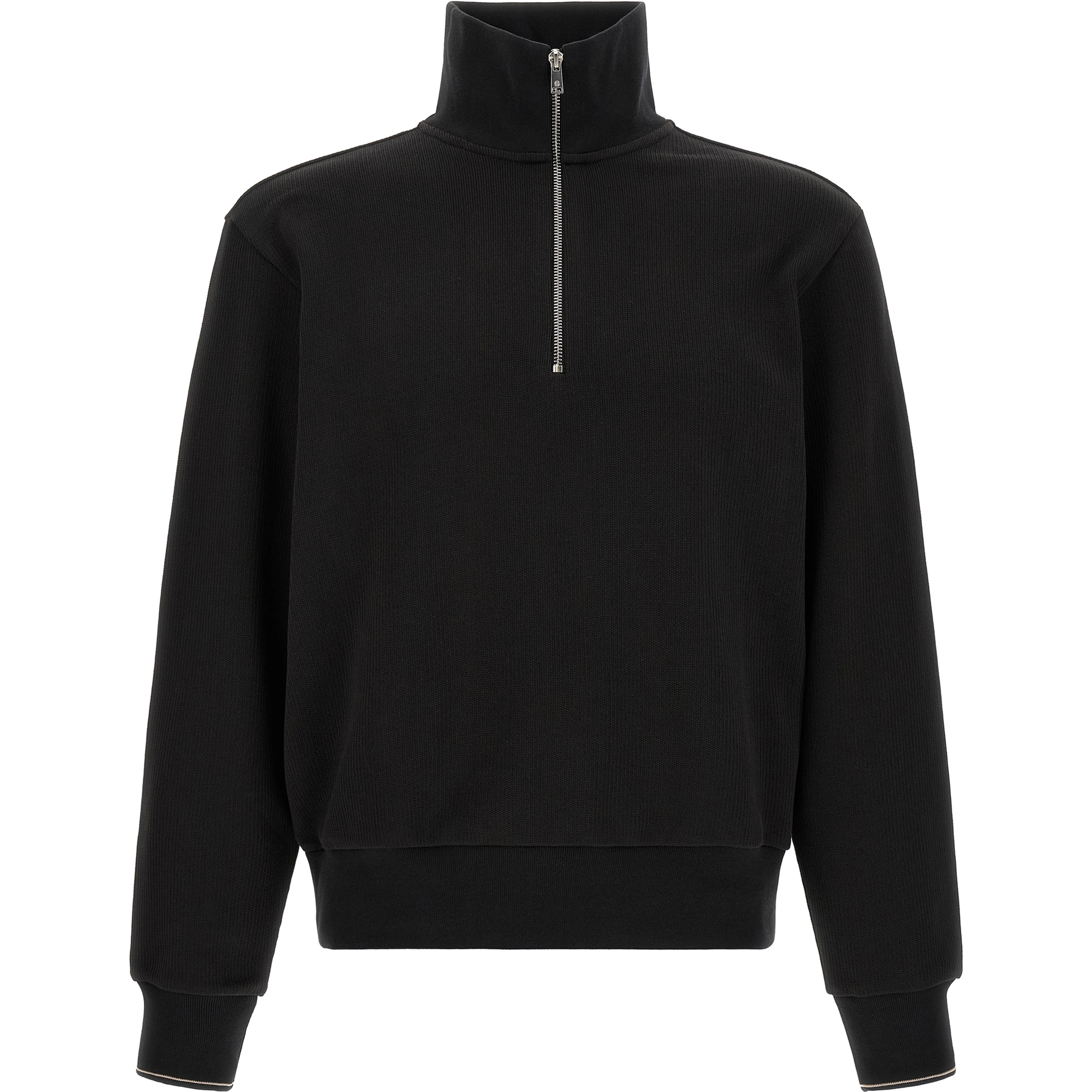 Black Cotton Sweatshirt