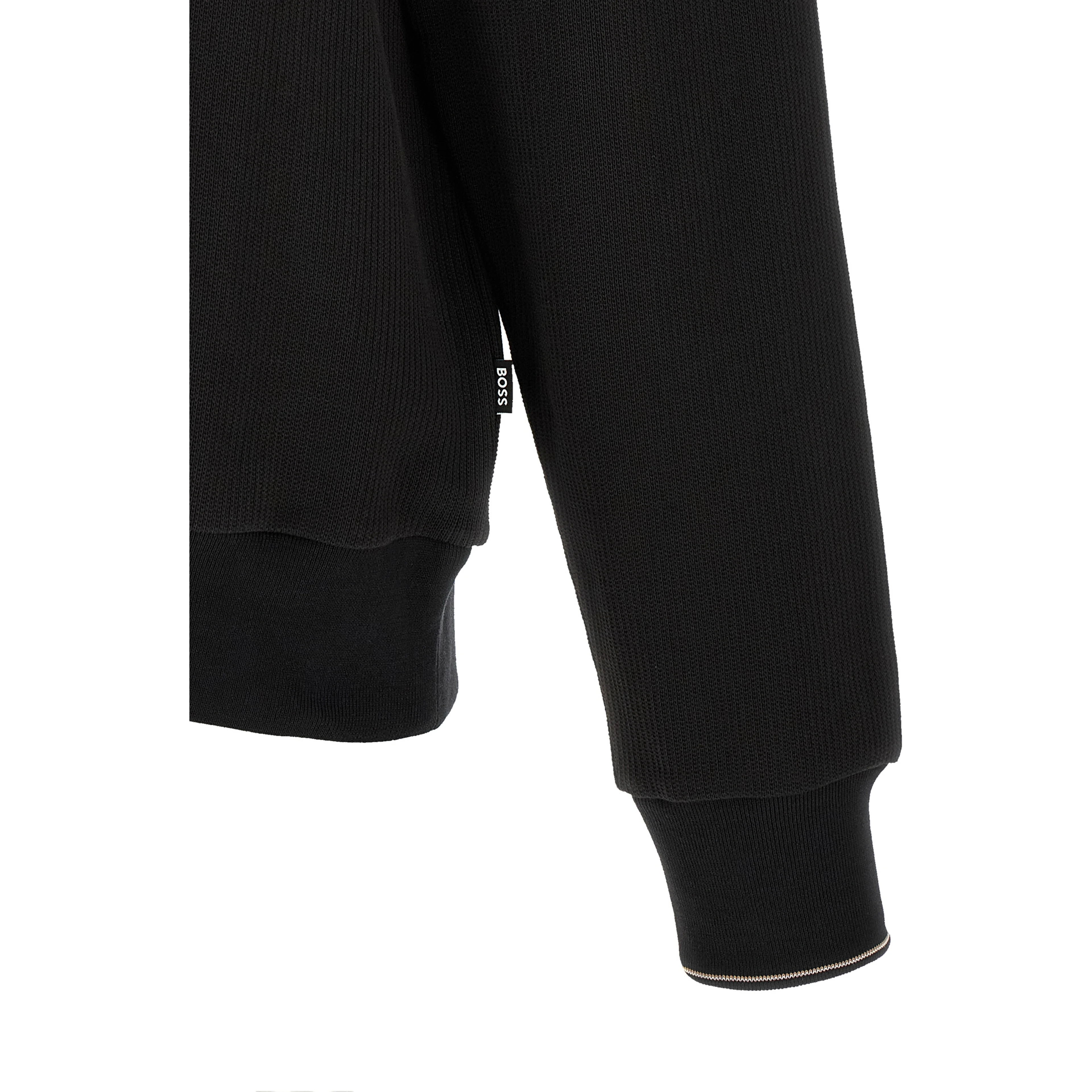 Black Cotton Sweatshirt