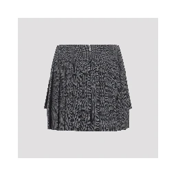 Thom Browne Low Rise Mini Narrow Pleated Skirt