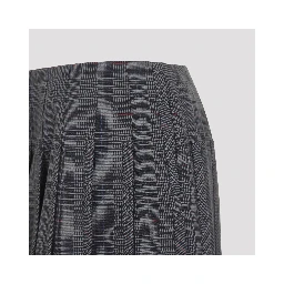 Thom Browne Low Rise Mini Narrow Pleated Skirt