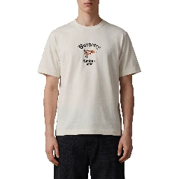 Cotton T-shirt with Check flag