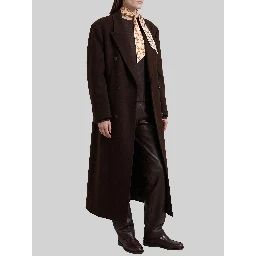 Dark brown Gala double-breasted coat