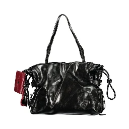 Black Polyurethane Women's Bag