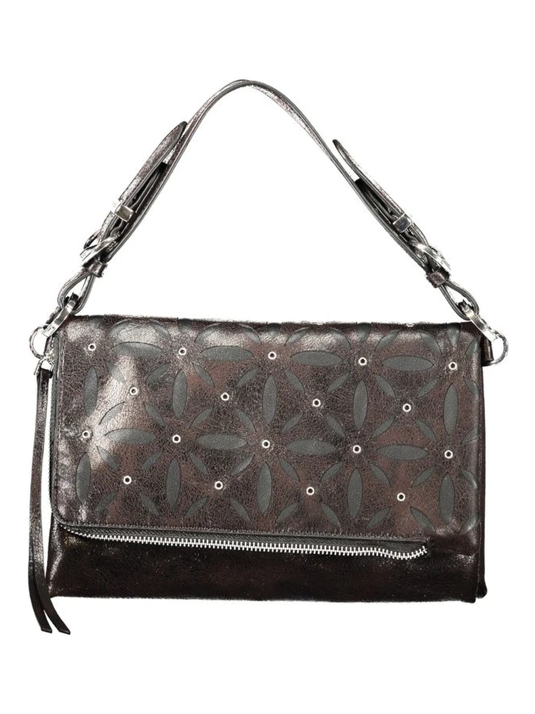 Black Polyurethane Women's Bag