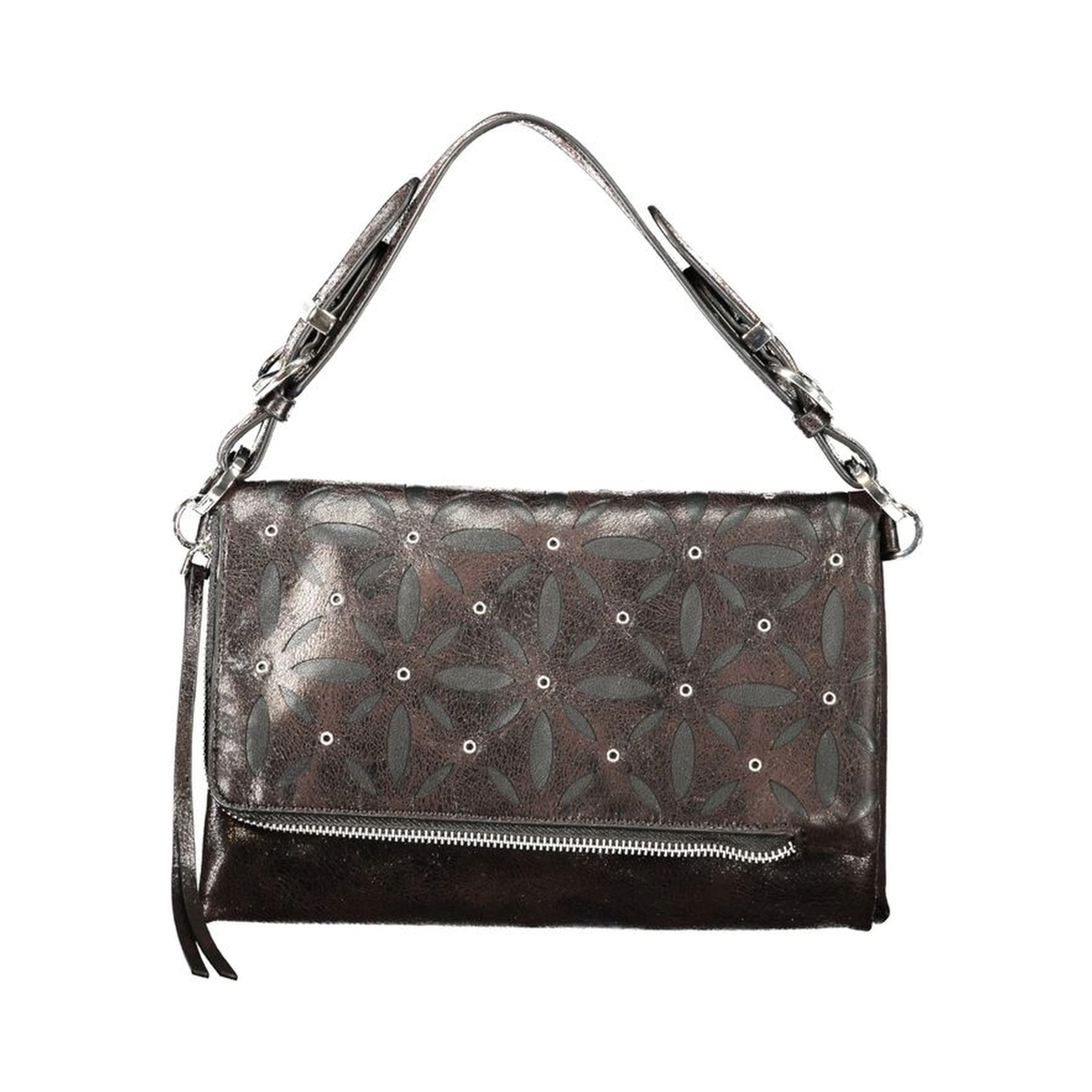 Black Polyurethane Women's Bag