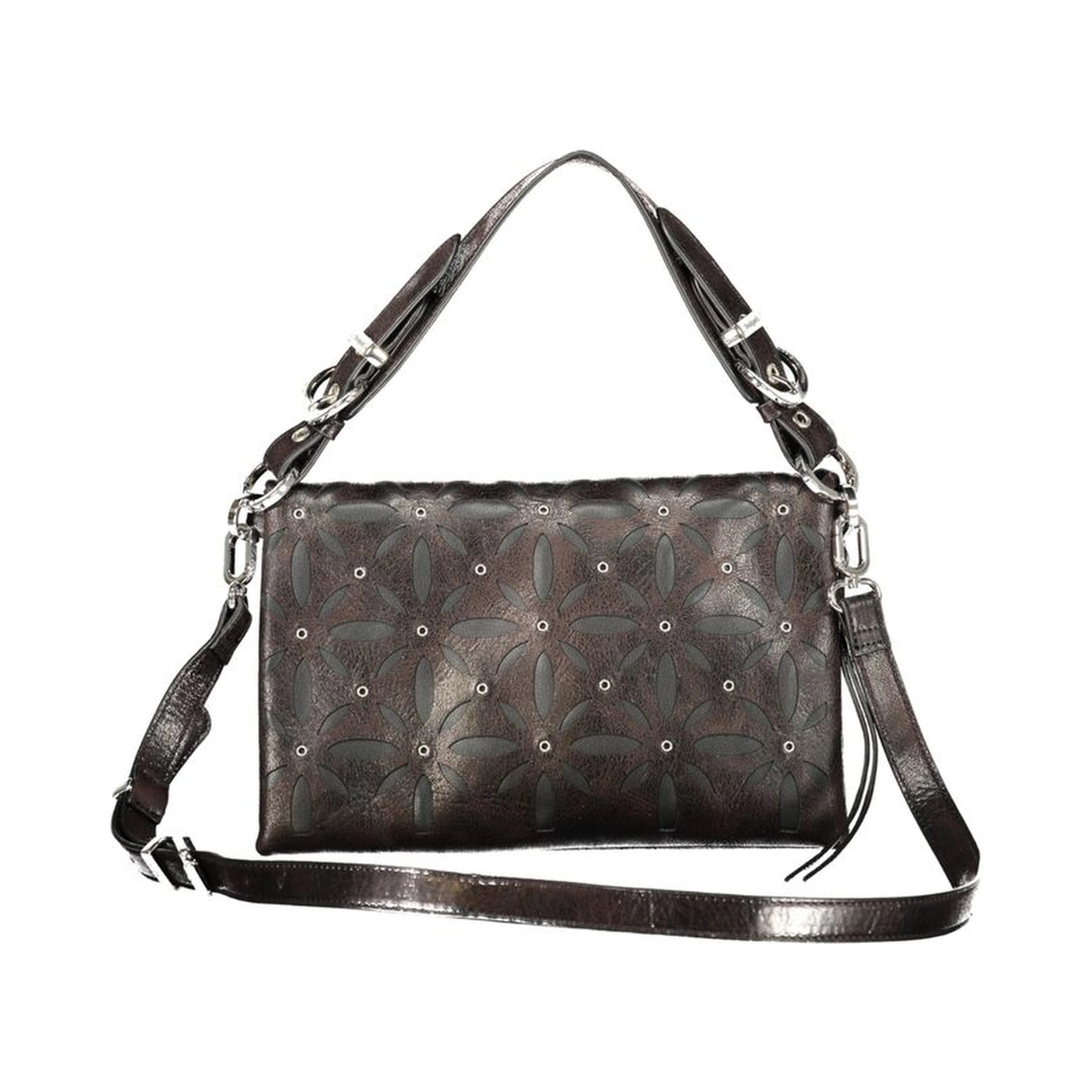 Black Polyurethane Women's Bag