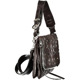 Black Polyurethane Women's Bag
