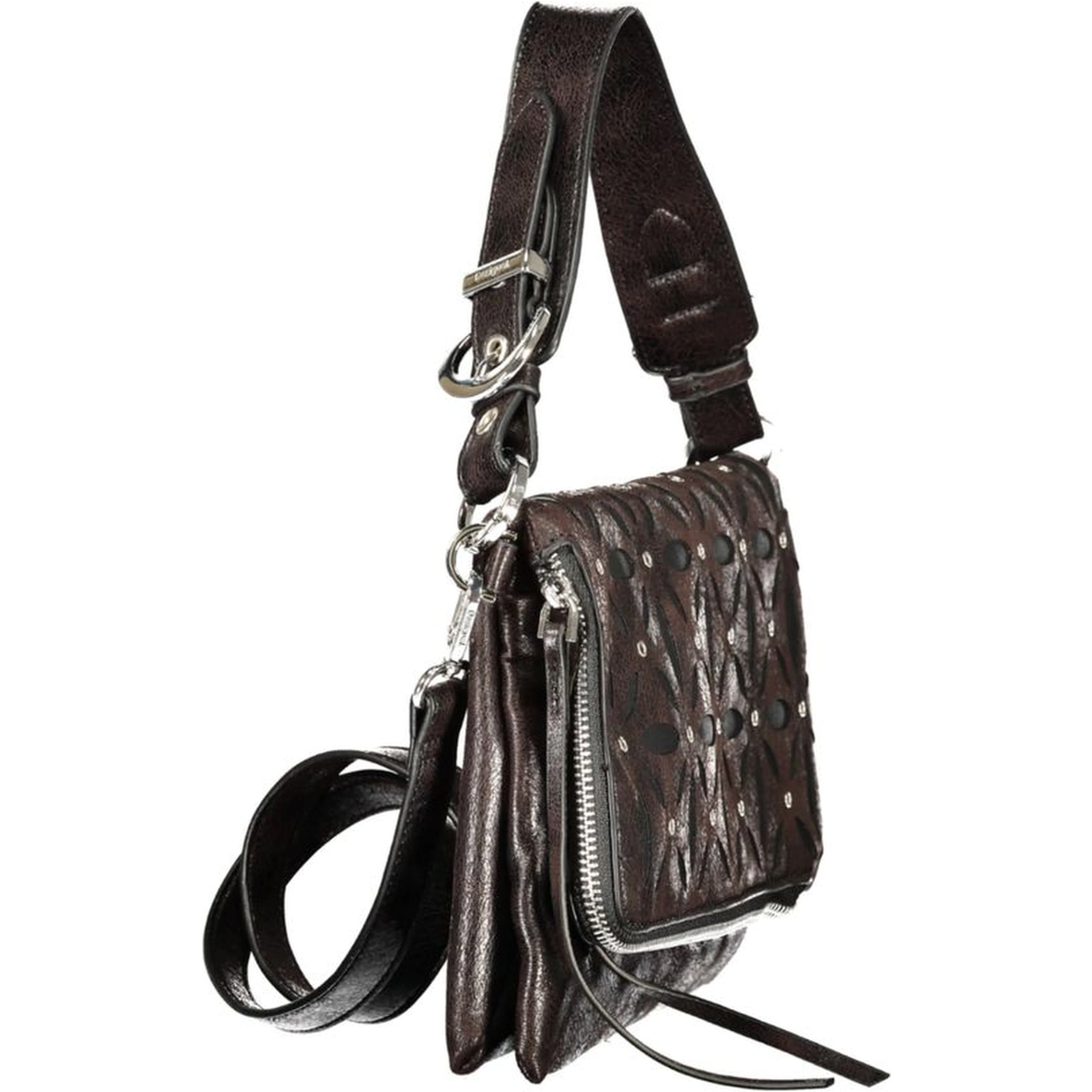Black Polyurethane Women's Bag