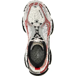 White Polyethylene Athletic Sneakers