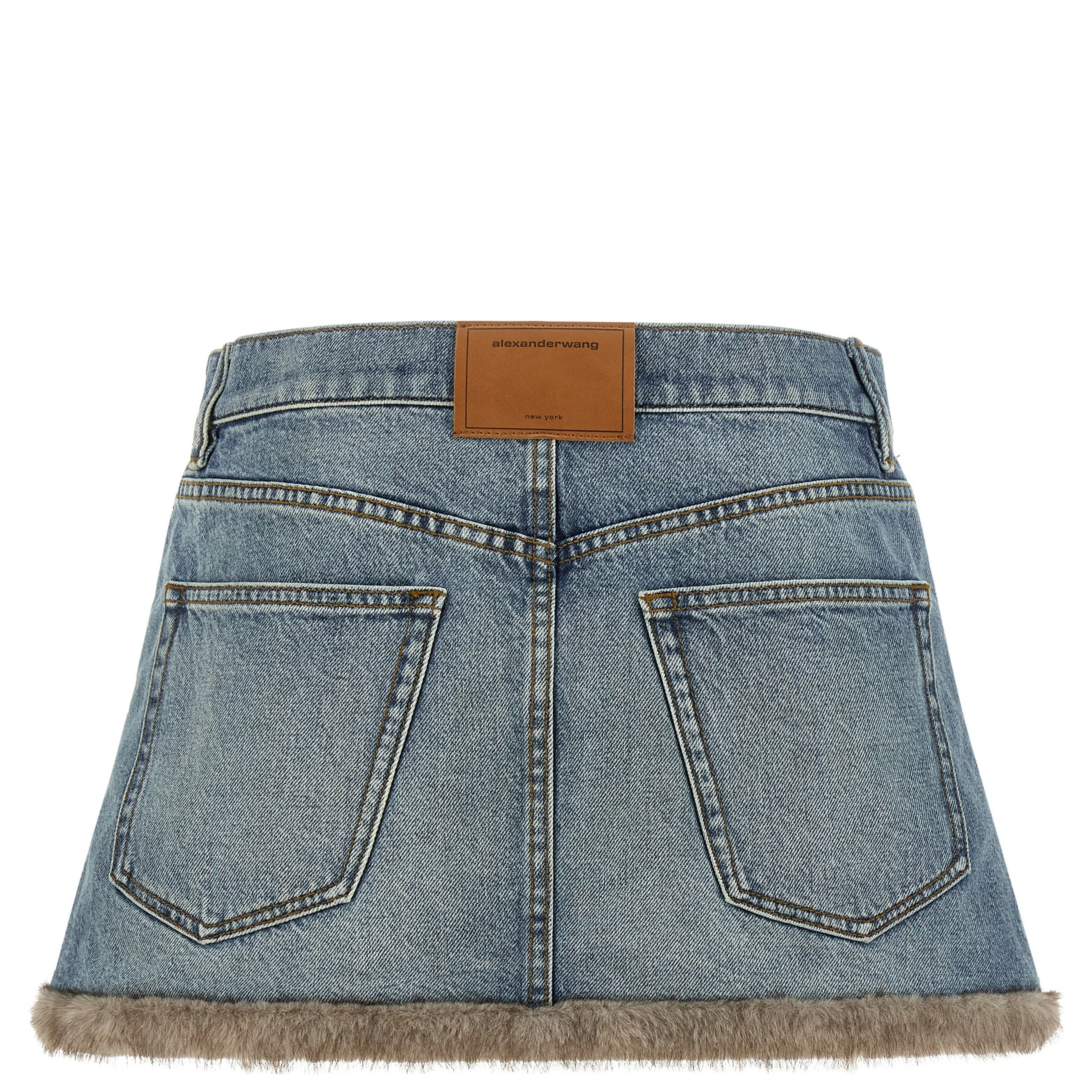 Blue Cotton Long Skirt
