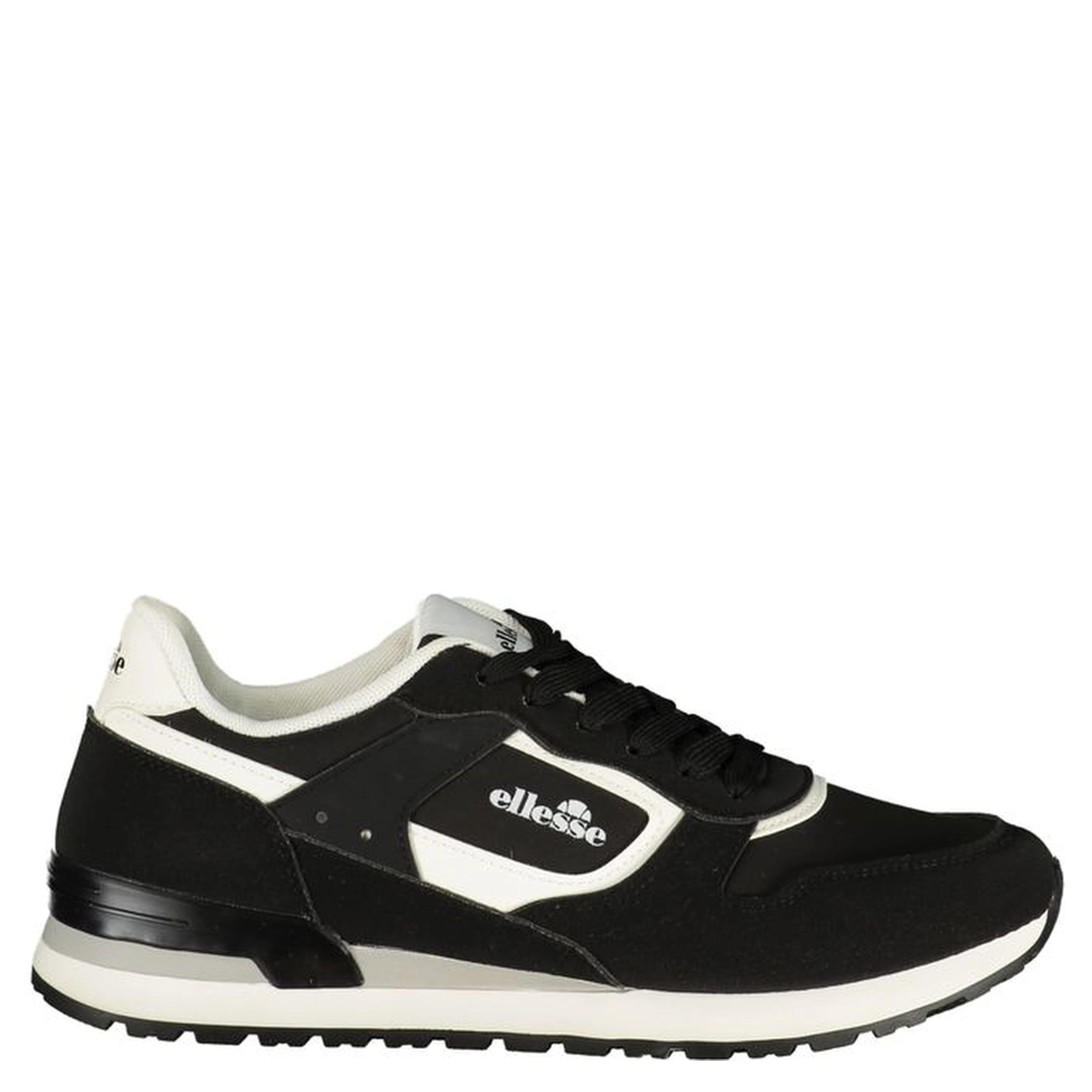 Black Polyester Men's Sneaker