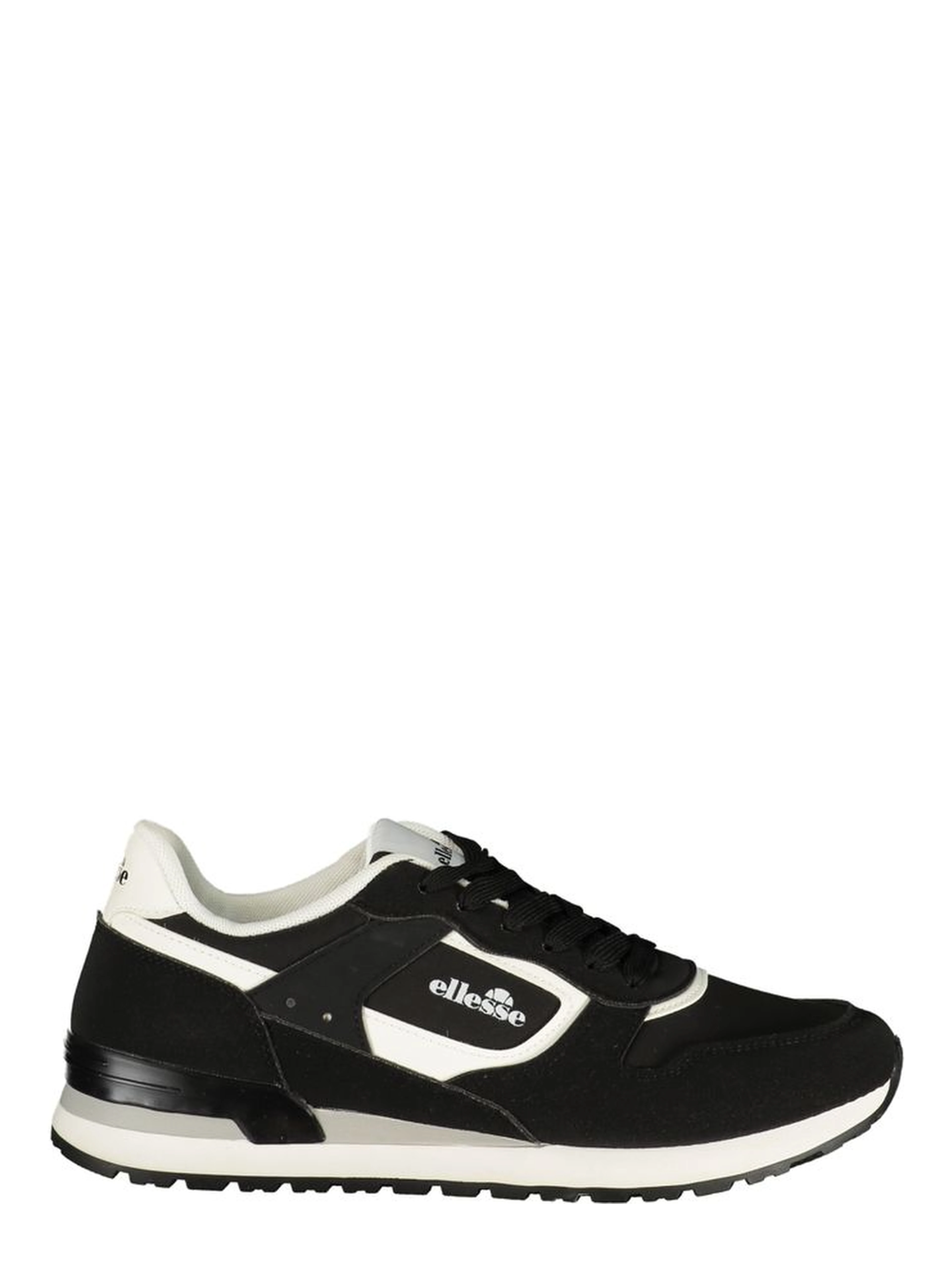 Black Polyester Men's Sneaker