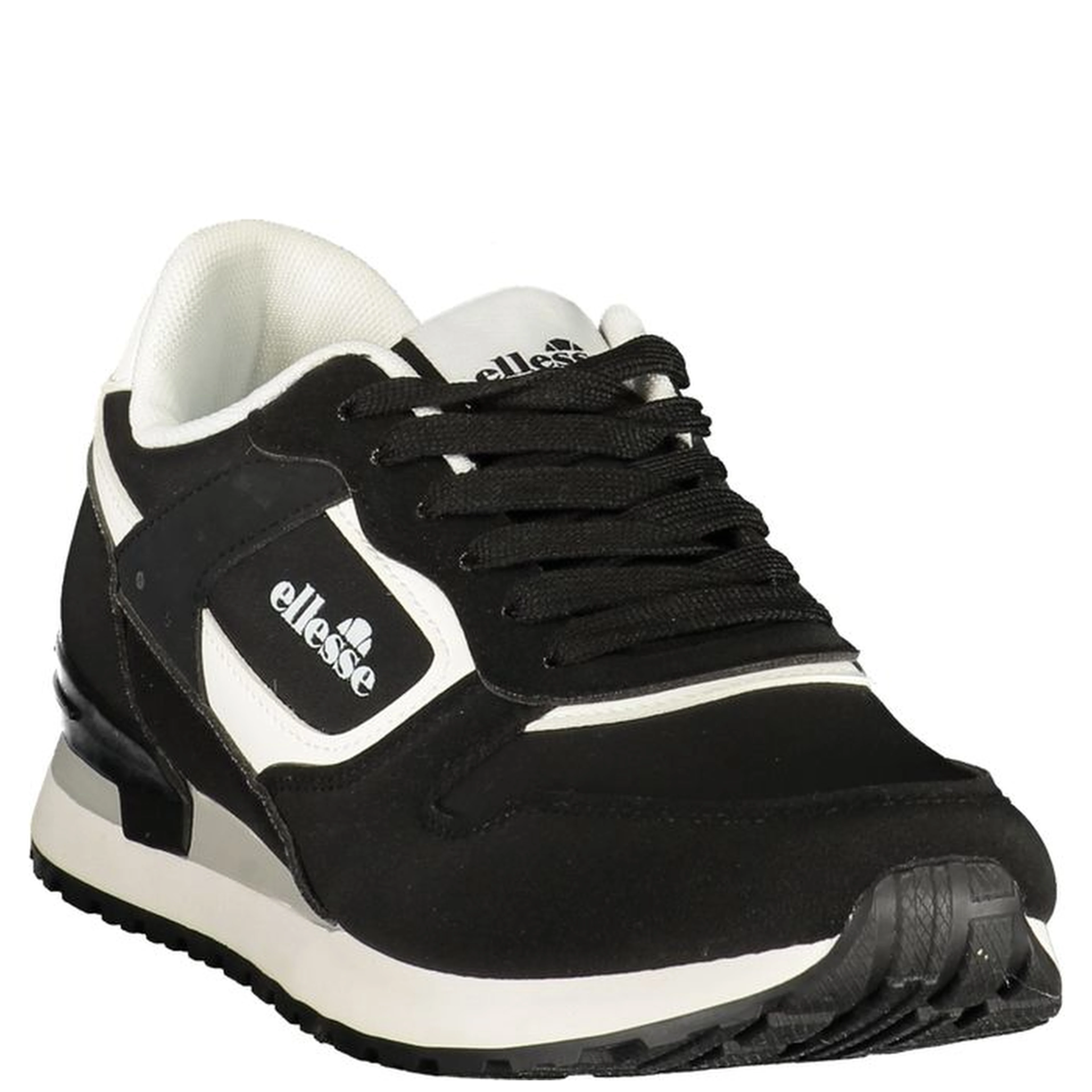 Black Polyester Men's Sneaker
