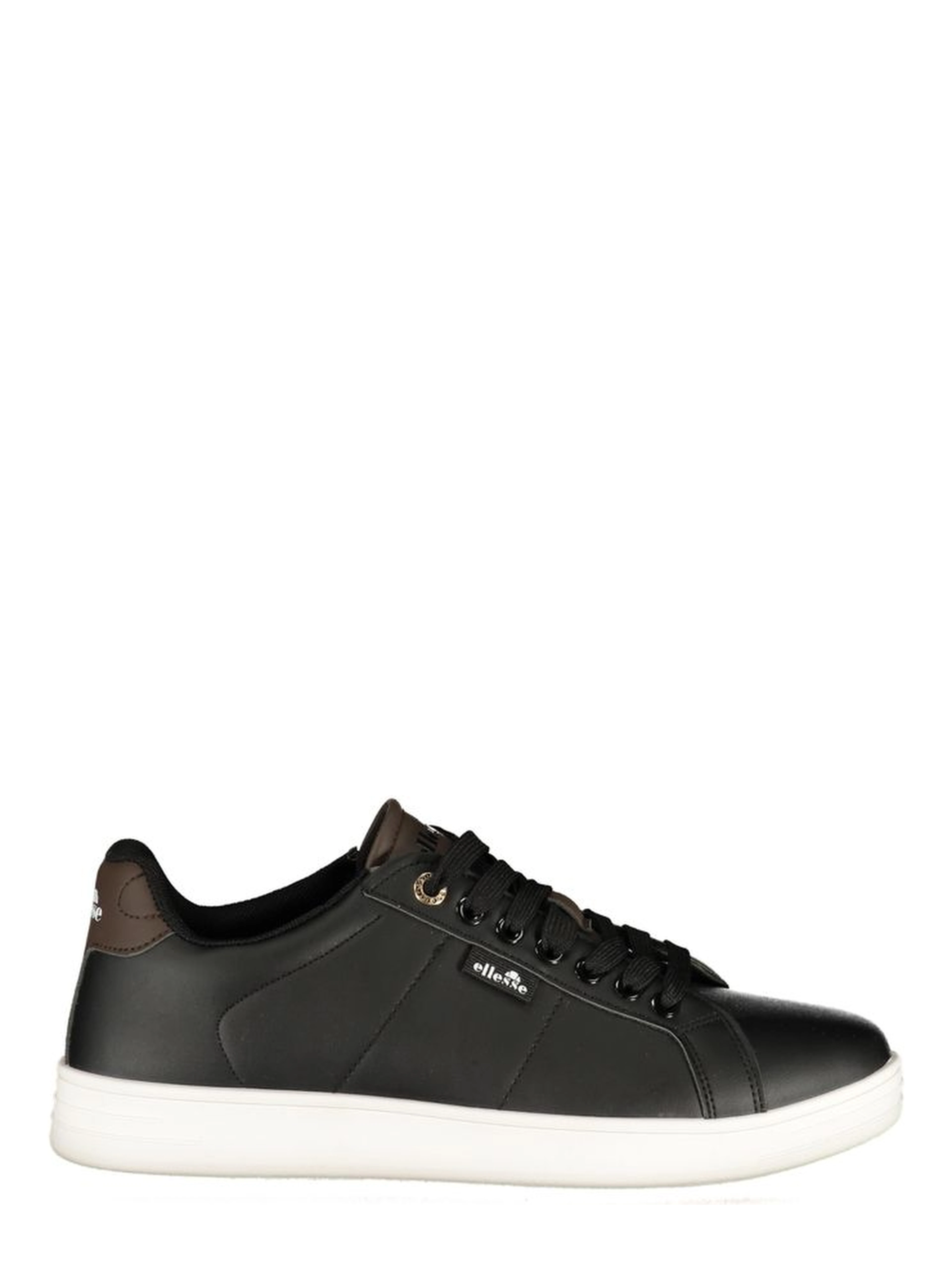 Black Polyurethane Men Sneaker