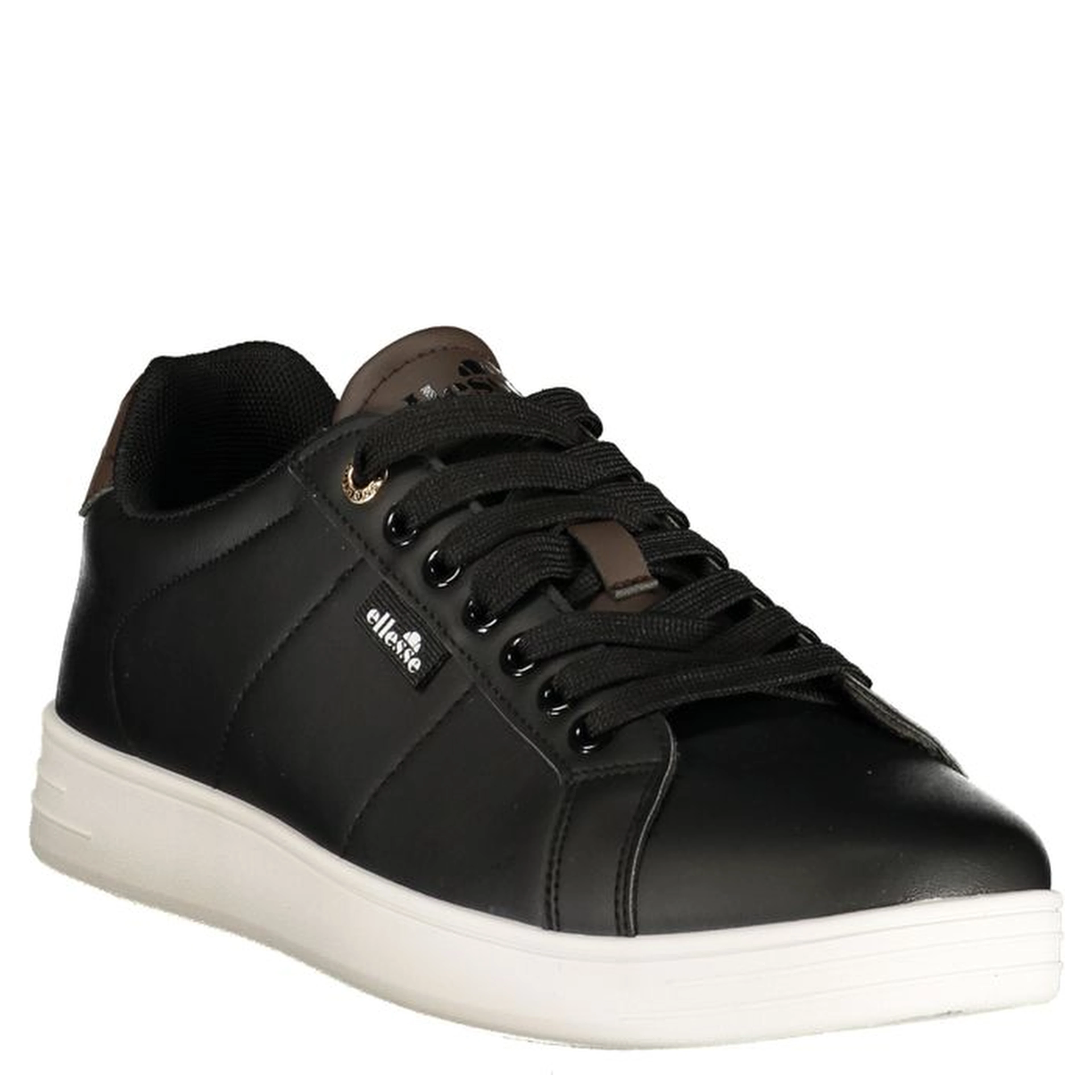 Black Polyurethane Men Sneaker