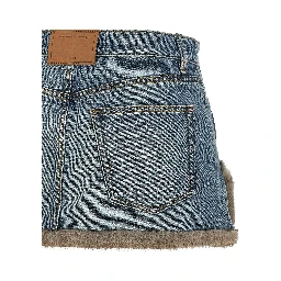 Blue Cotton Long Skirt