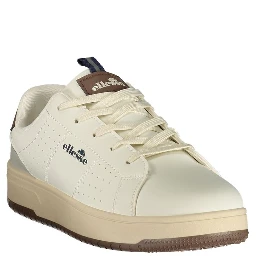 White Polyurethane Men's Sneaker