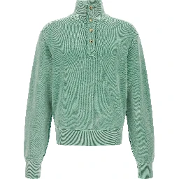 Bicolor Cotton Cardigan