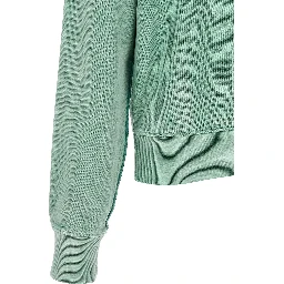 Bicolor Cotton Cardigan