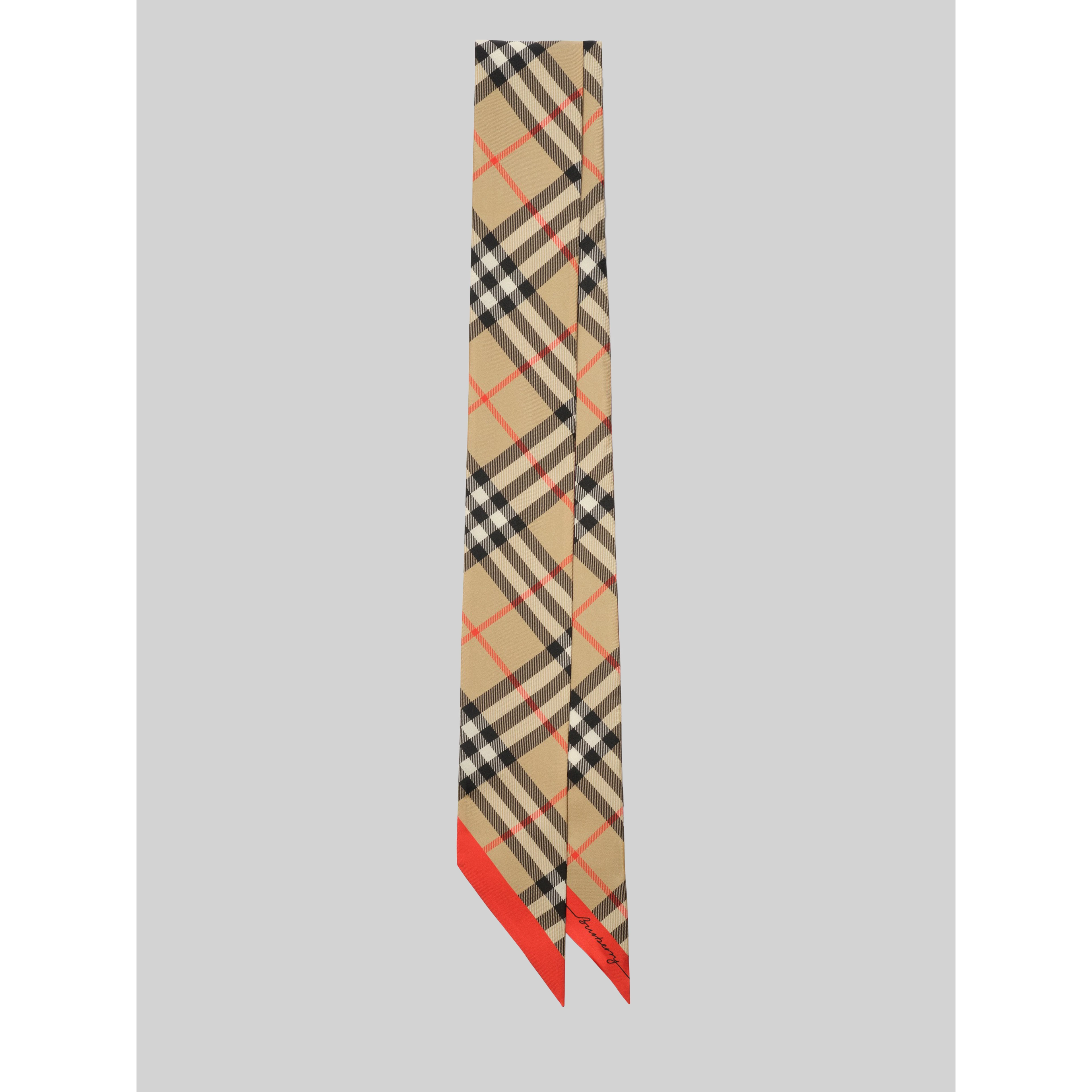 Silk twill ribbon