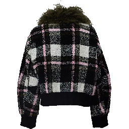 Kpop Faux Fur Collar Bomber