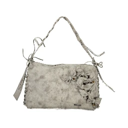 Gray Polyethylene Handbag