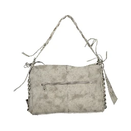 Gray Polyethylene Handbag