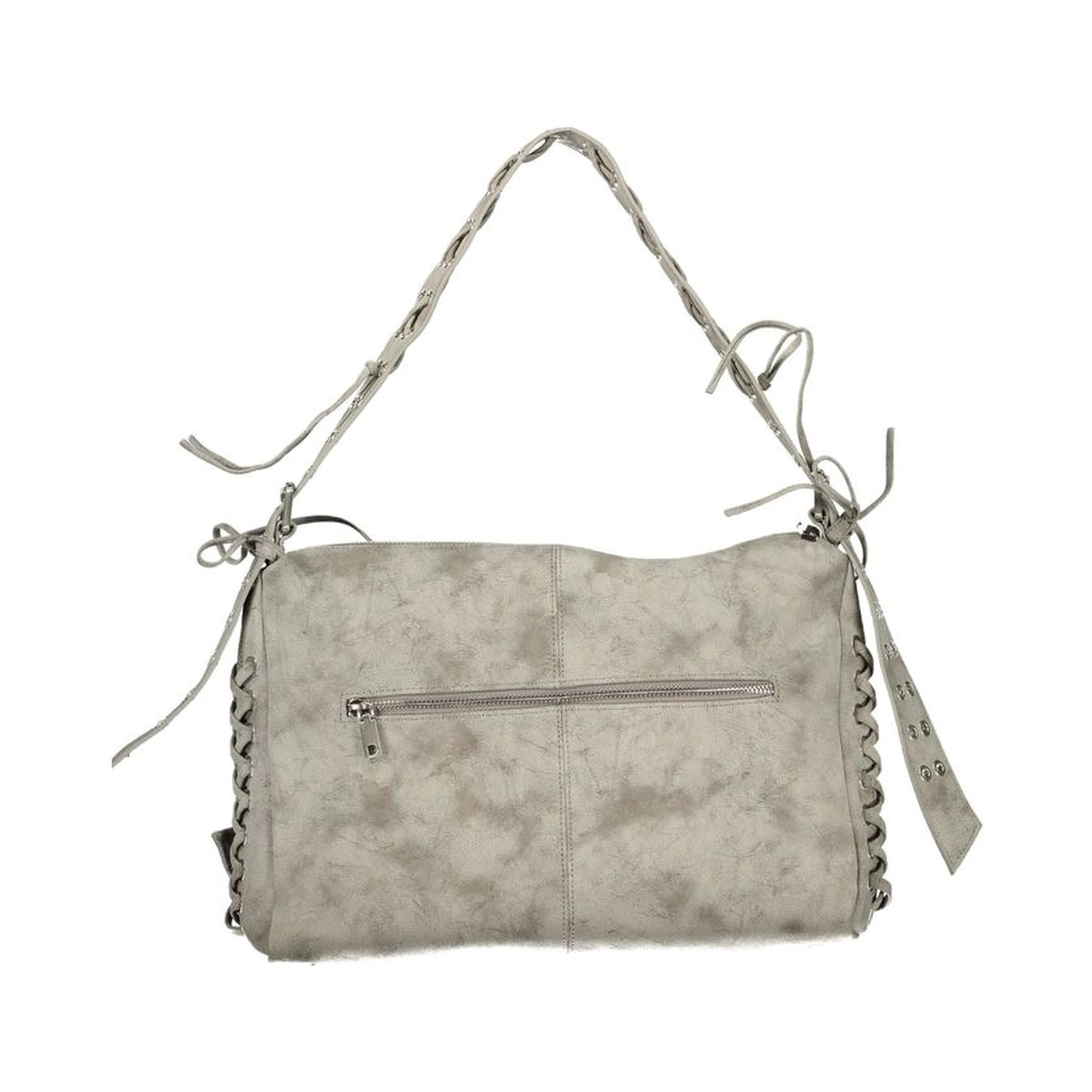 Gray Polyethylene Handbag