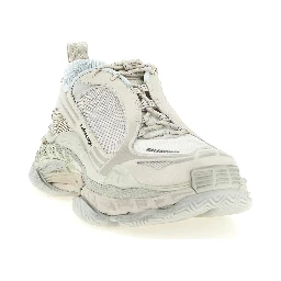 White Polyethylene Athletic Sneakers