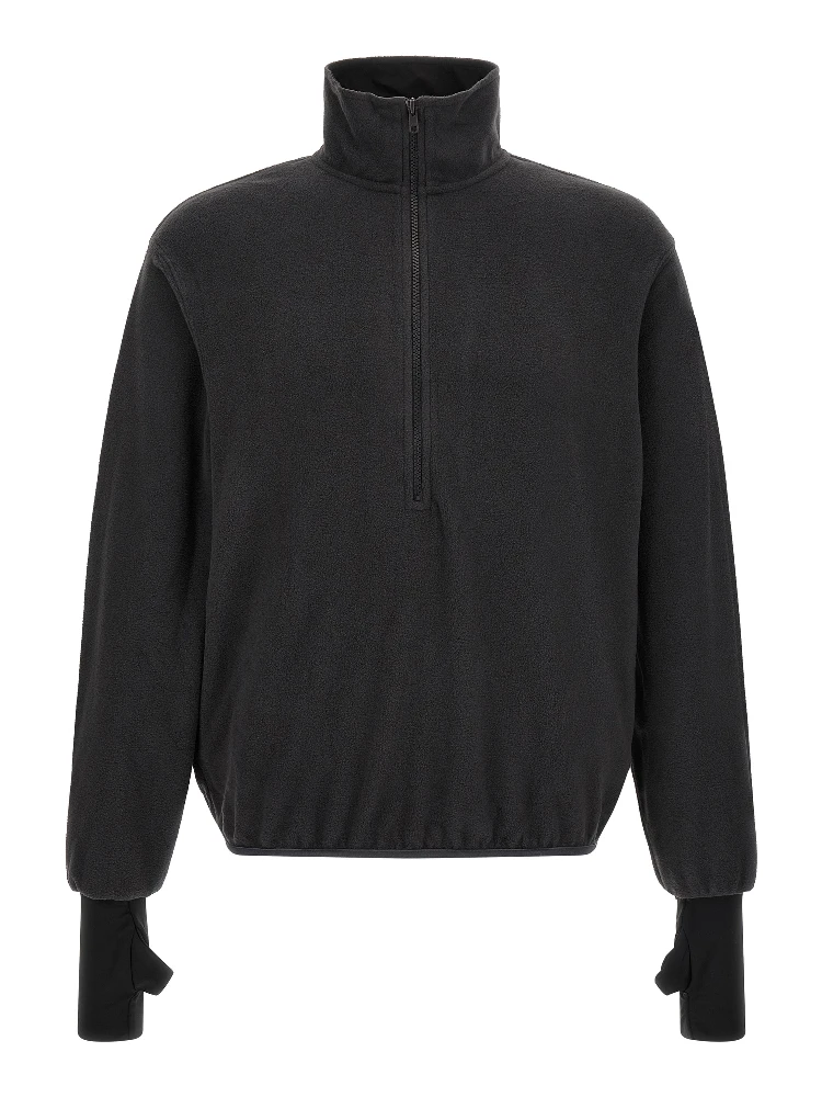 Black Polyester Sweatshirt