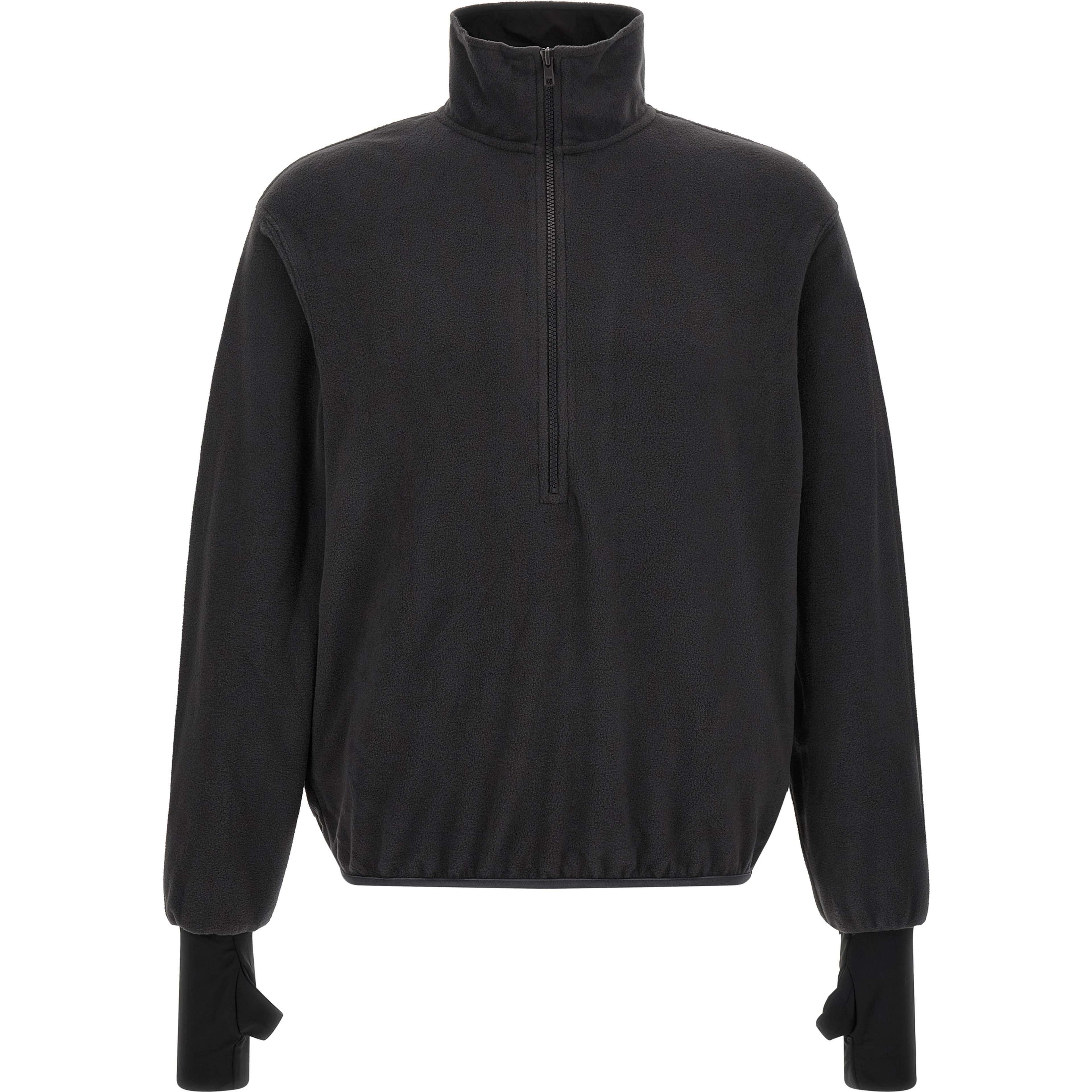 Black Polyester Sweatshirt