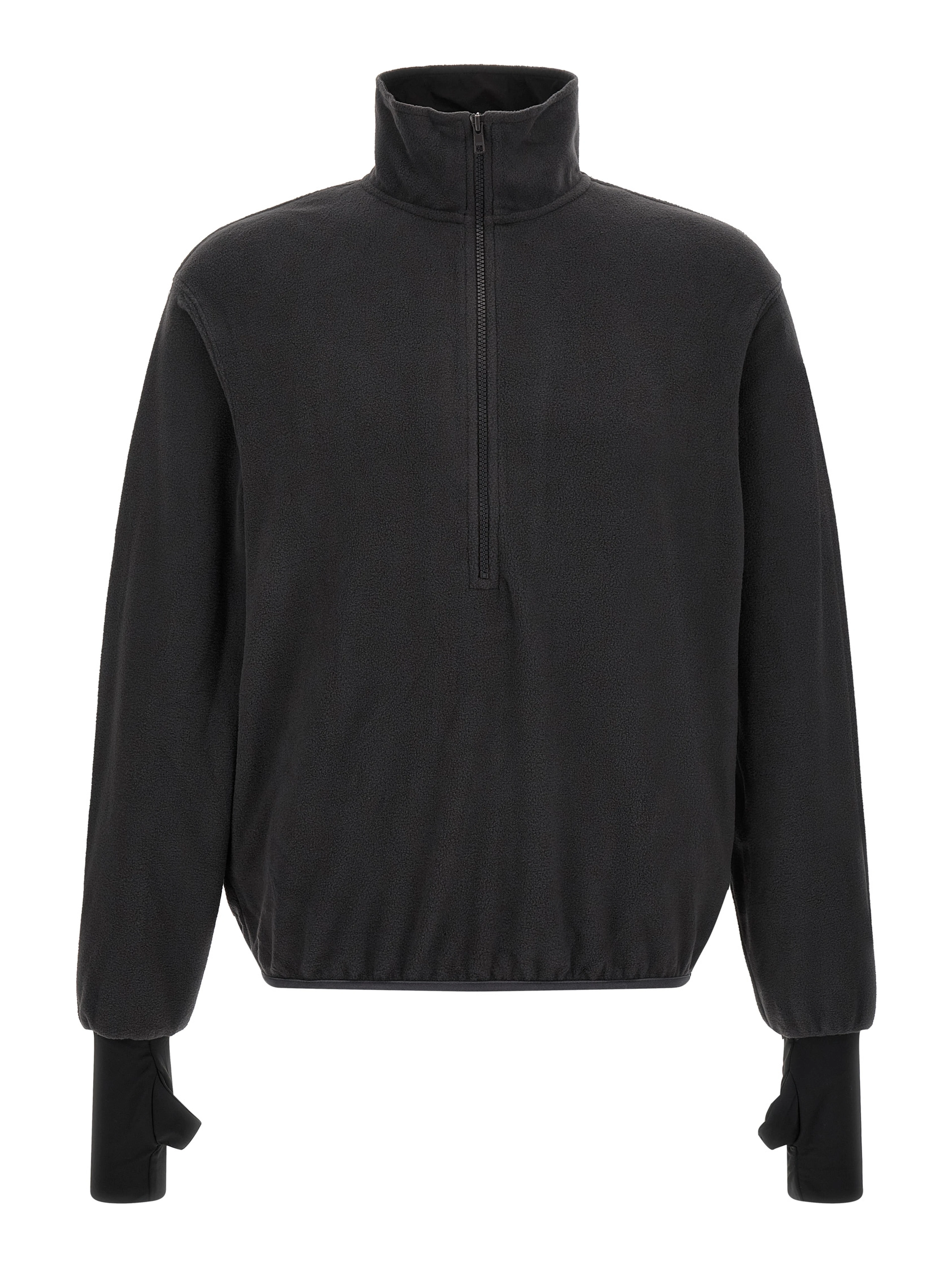 Black Polyester Sweatshirt