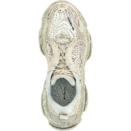 White Polyethylene Athletic Sneakers