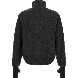 Black Polyester Sweatshirt