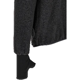 Black Polyester Sweatshirt