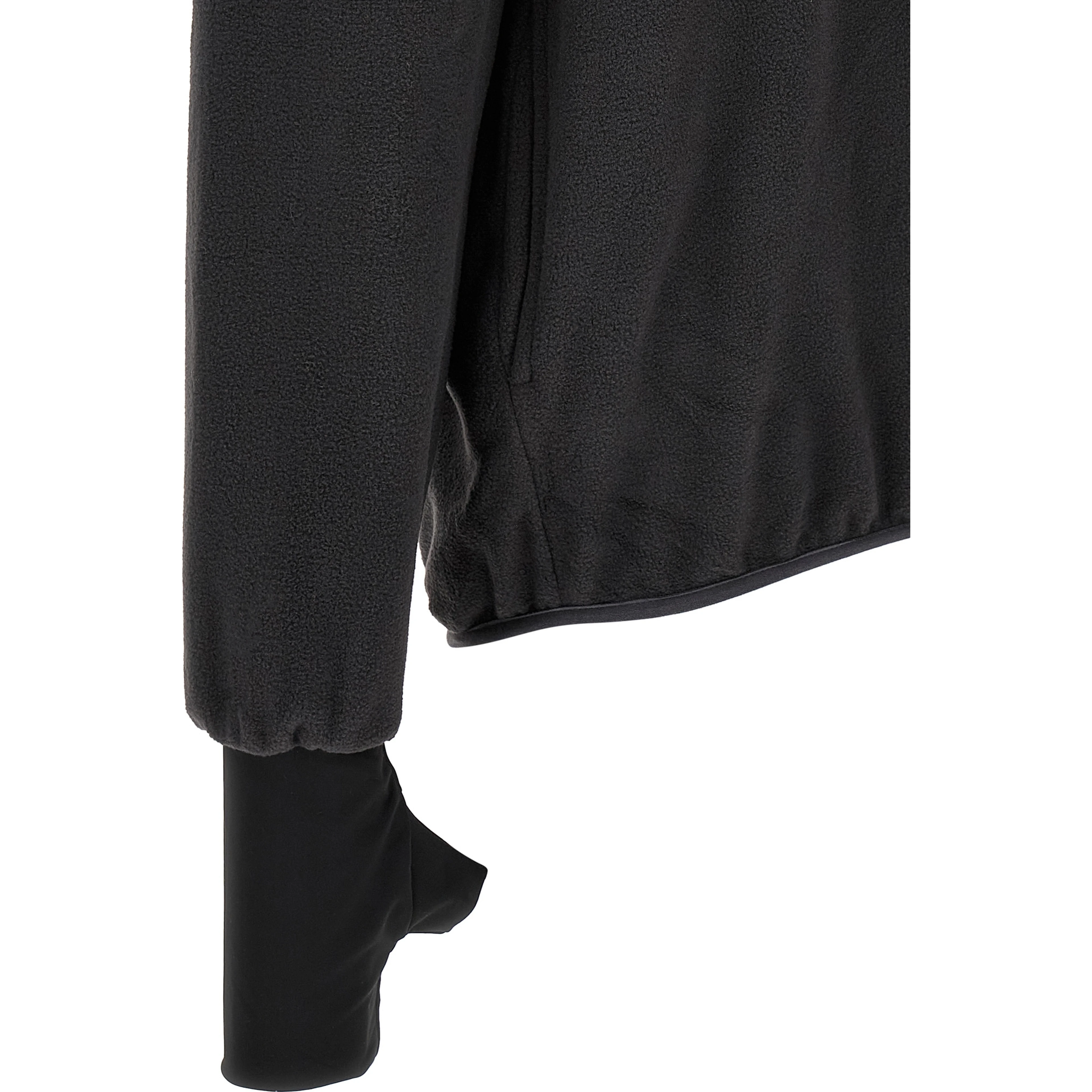 Black Polyester Sweatshirt