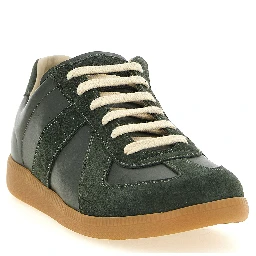 Bicolor Calfskin Low Top Sneakers