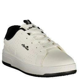 White Polyurethane Men's Sneaker