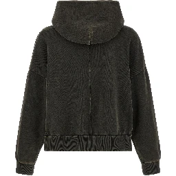Black Cotton Sweatshirt