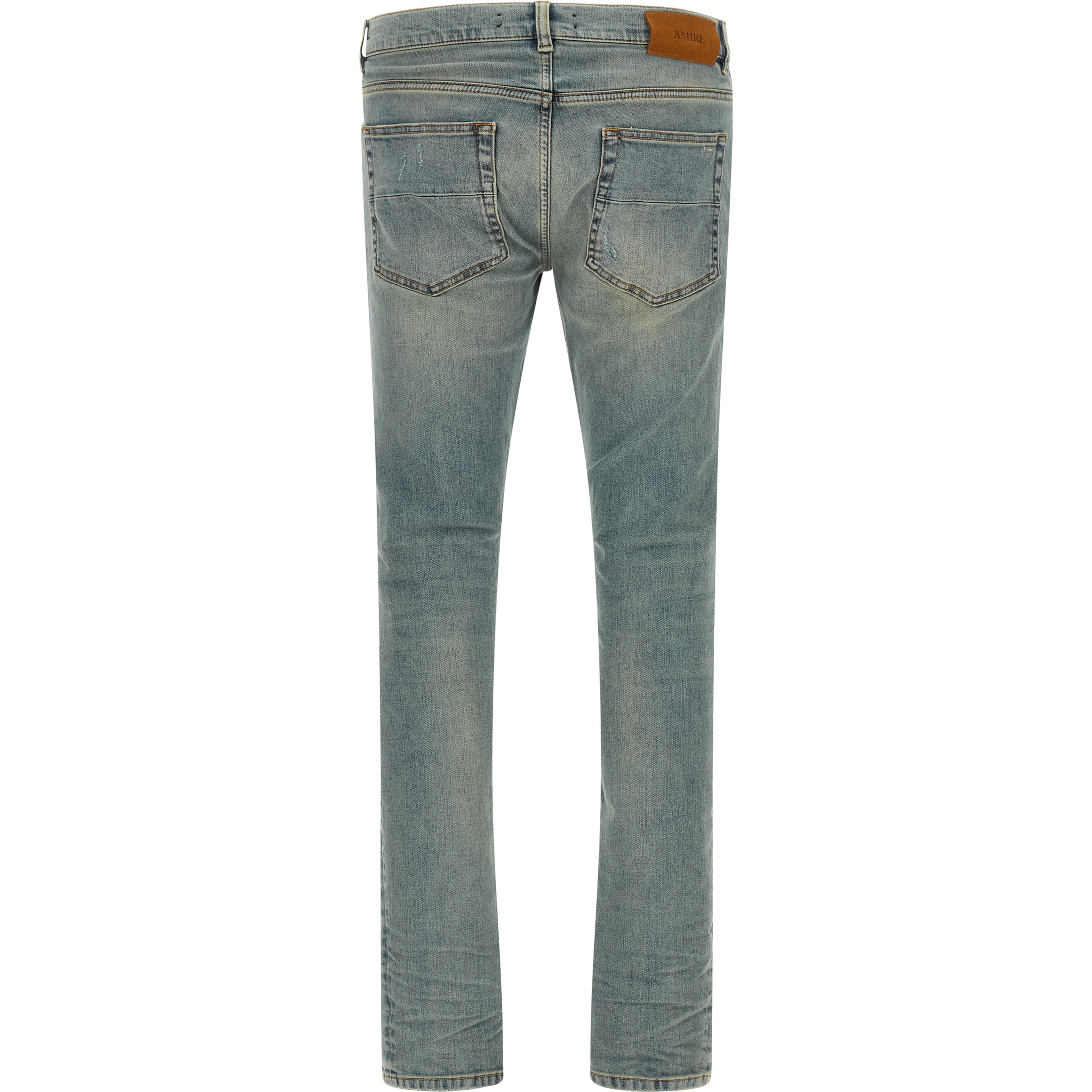 Blue Cotton Skinny Jeans