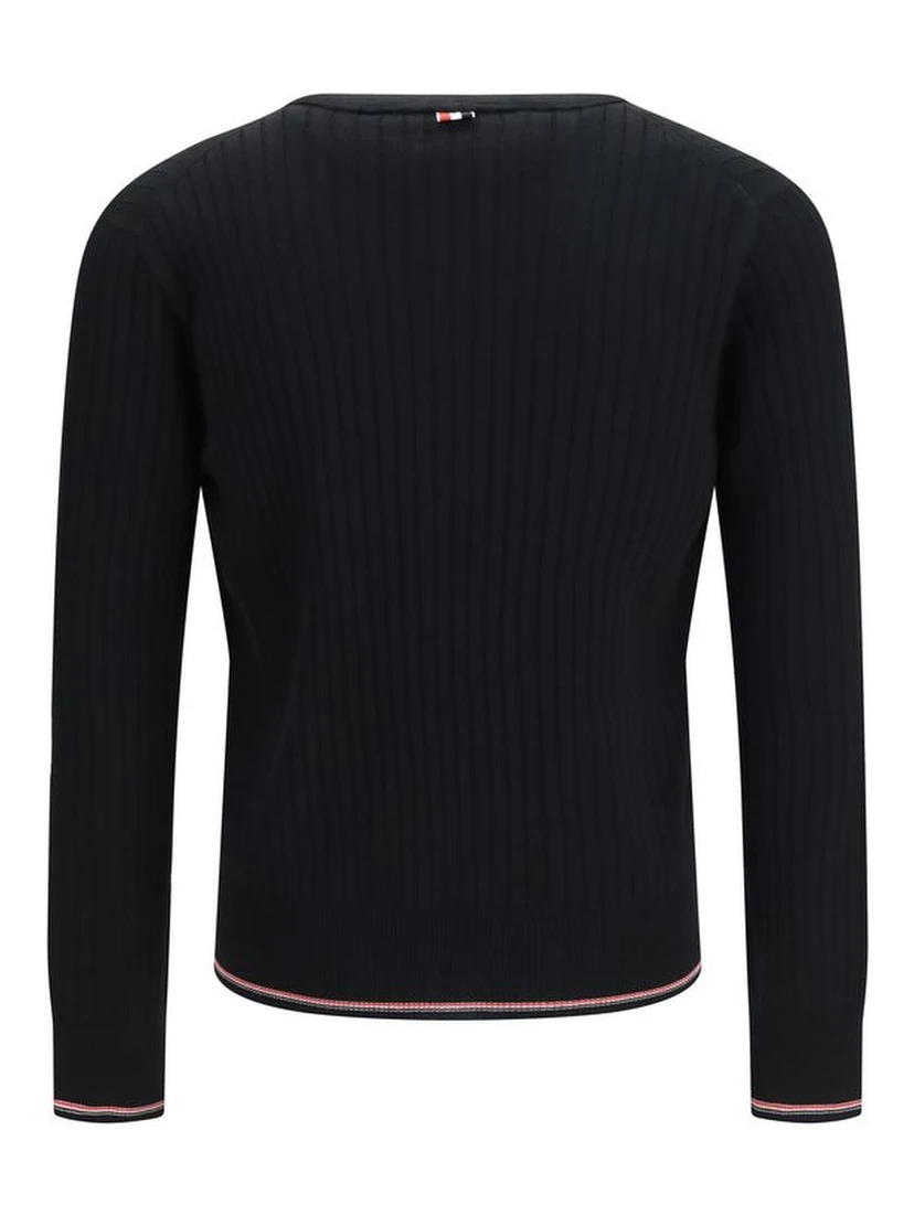 Black Wool Oves Aries Cardigan