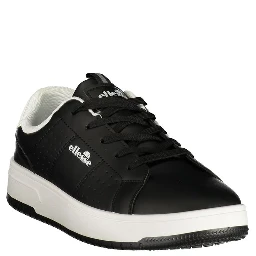 Black Polyurethane Men's Sneaker