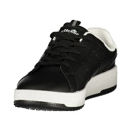 Black Polyurethane Men's Sneaker
