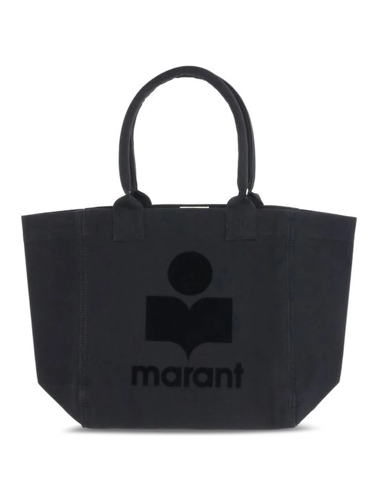 Black Cotton Shoulder Bag