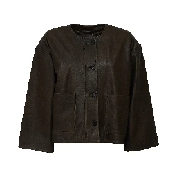 Giacca In Pelle Caliga Nappa Vegetal Wash