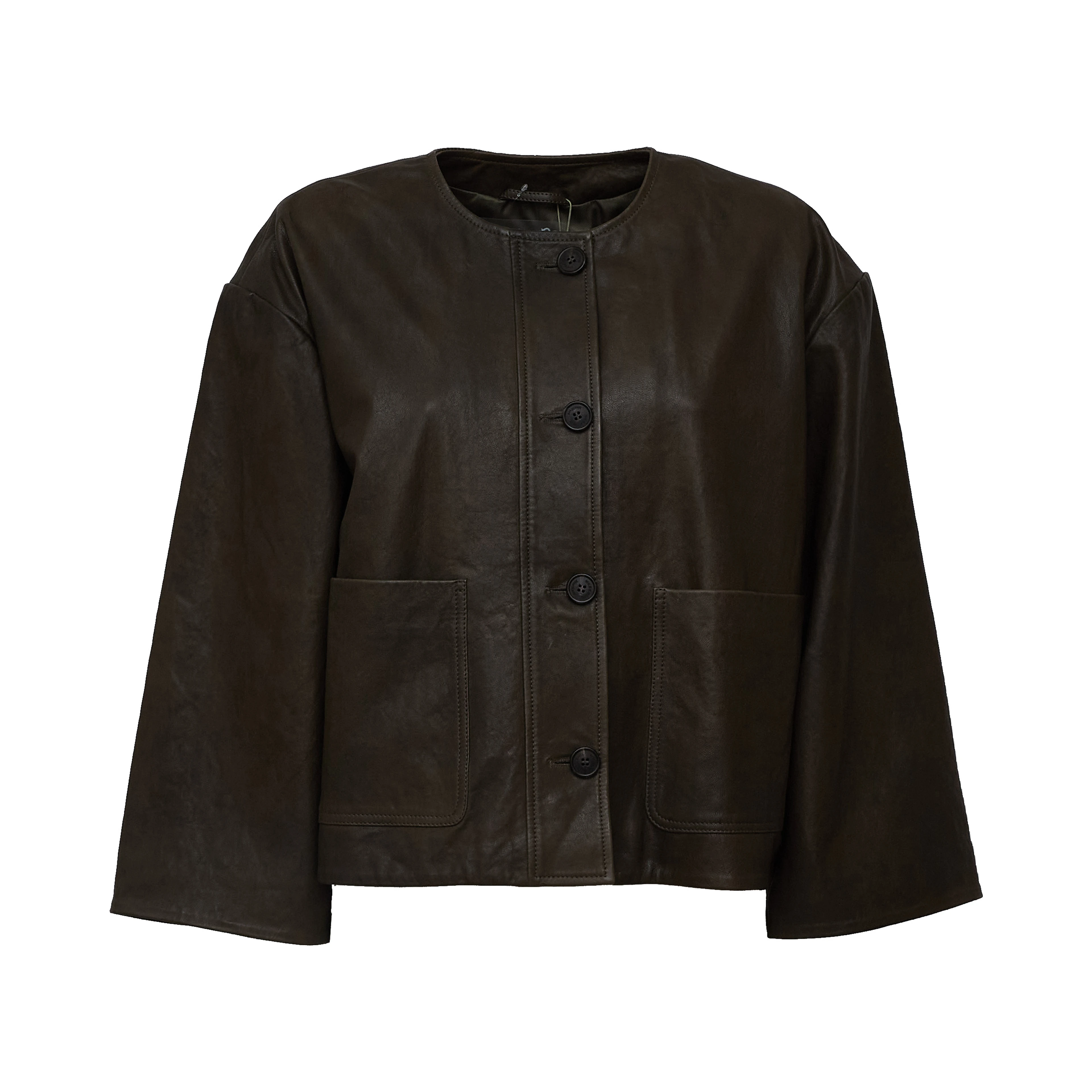 Giacca In Pelle Caliga Nappa Vegetal Wash