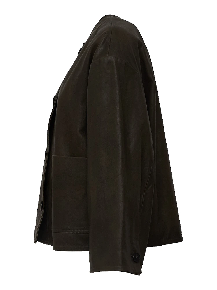 Giacca In Pelle Caliga Nappa Vegetal Wash alternative