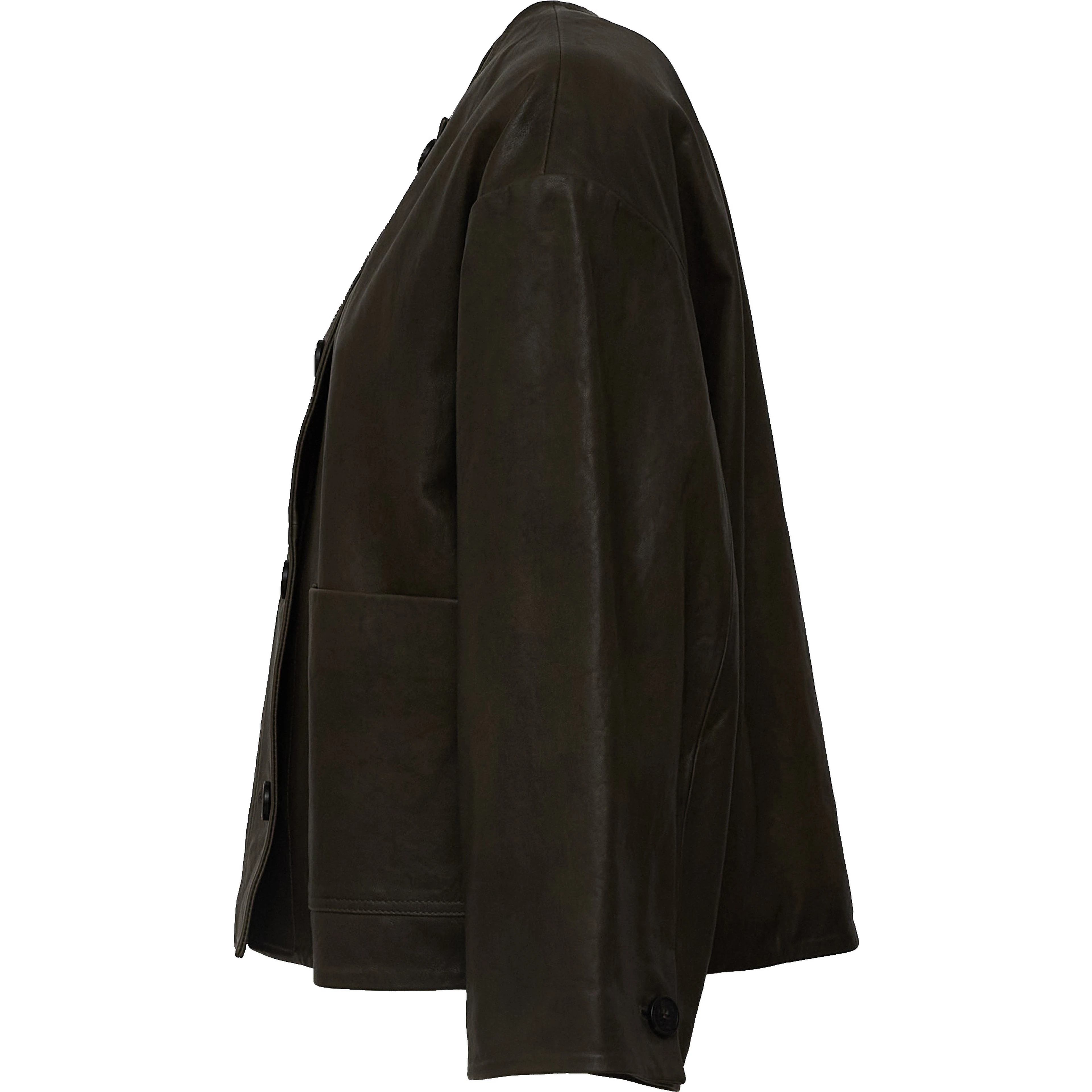 Giacca In Pelle Caliga Nappa Vegetal Wash