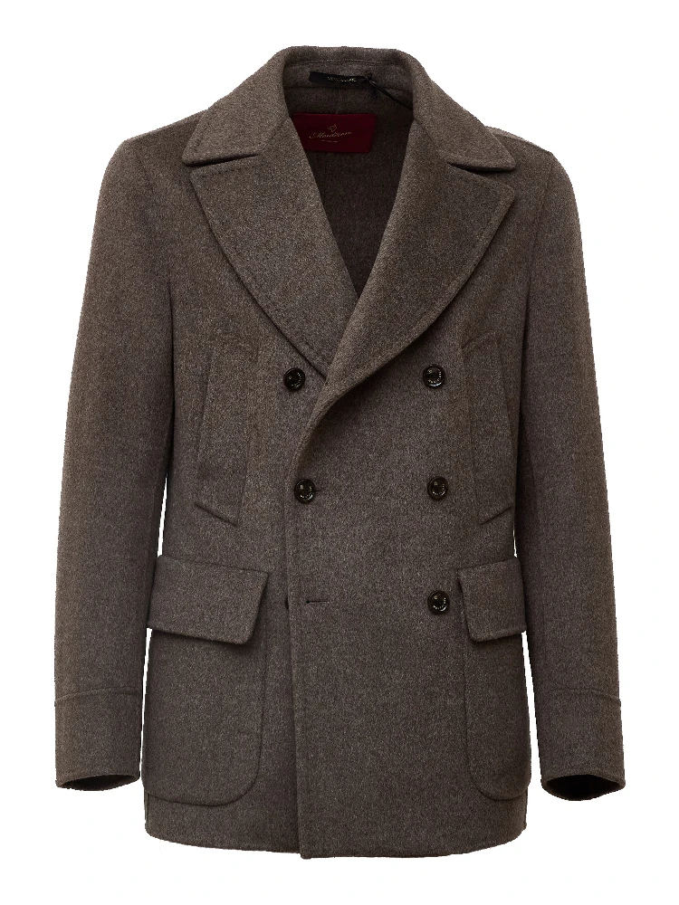 Peacoat Doppiopetto Lana, Cashmere