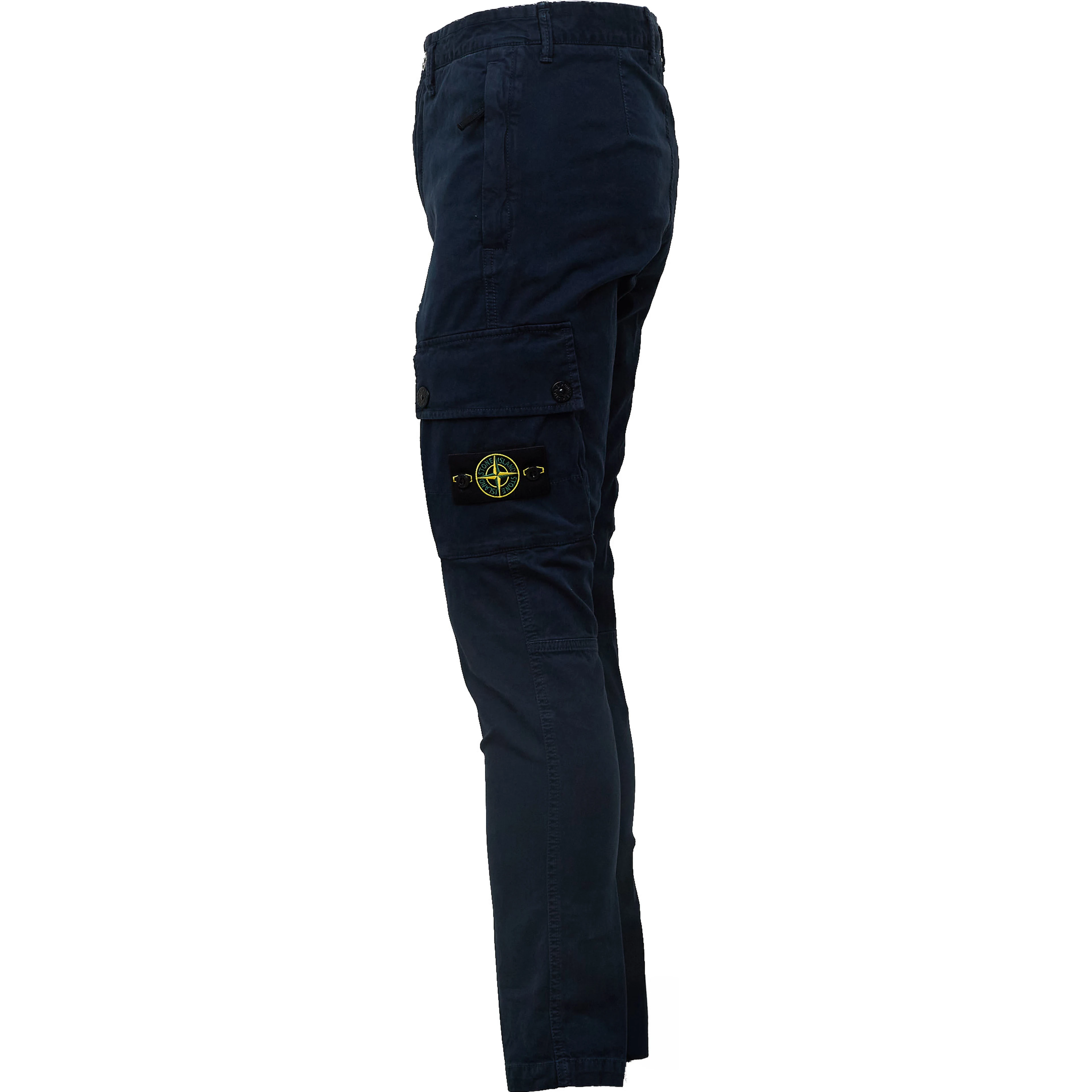 Pantaloni Cargo Stretch Organic Broken Twill Cotton Old Effect